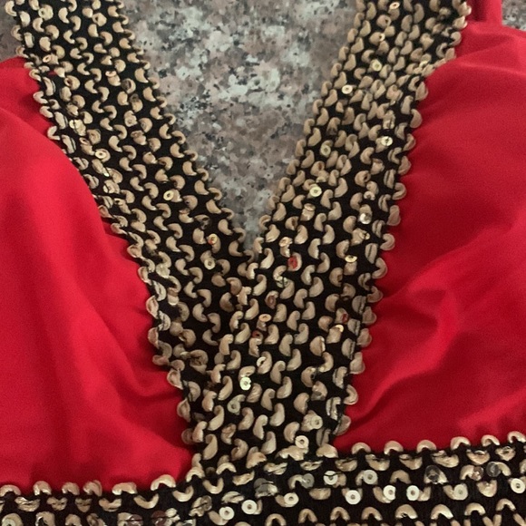 Brand new never worn red bathing suit dress with shorts - Picture 2 of 7